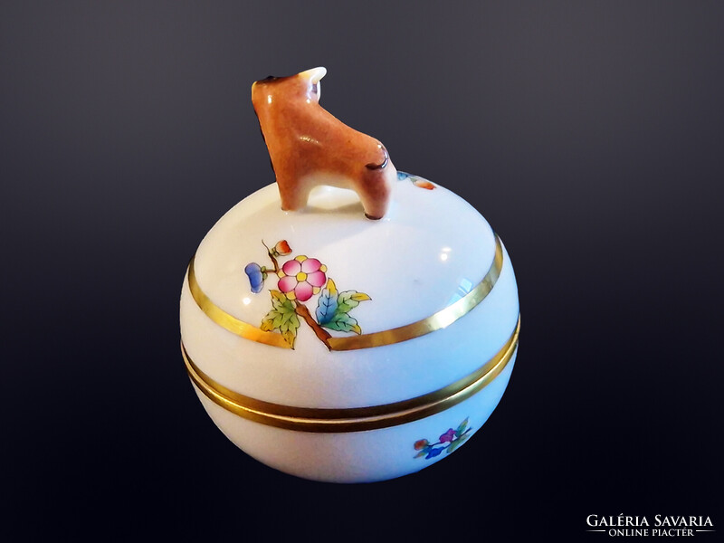 Herendi bika fogós viktória mintás bonbonier