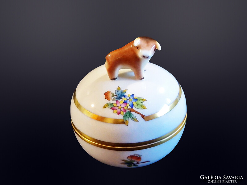 Herendi bika fogós viktória mintás bonbonier