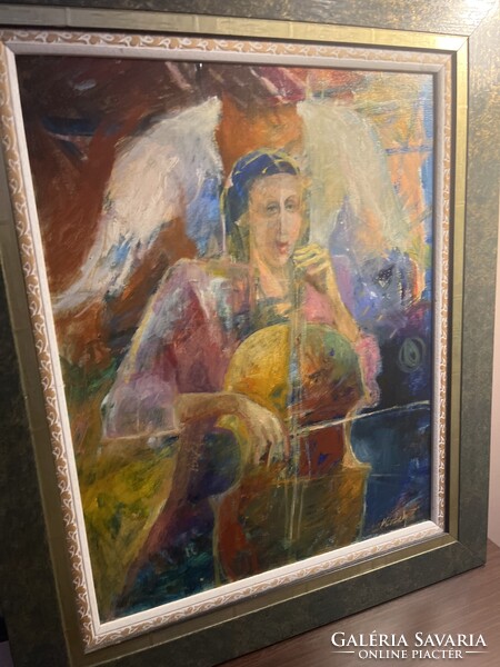 Korbely István Etüd olaj vászon