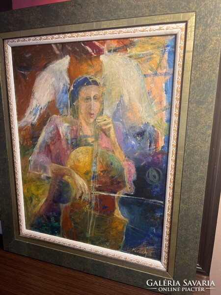 Korbely István Etüd olaj vászon