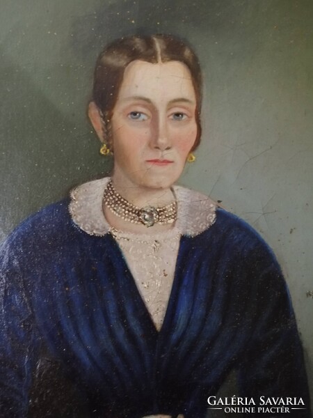 ANTIK BIEDERMEIER NŐI PORTRÉ