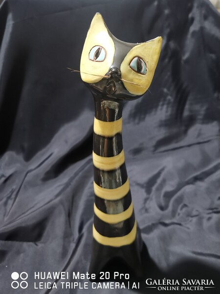 Austria kerámia art deco cica macska 30cm