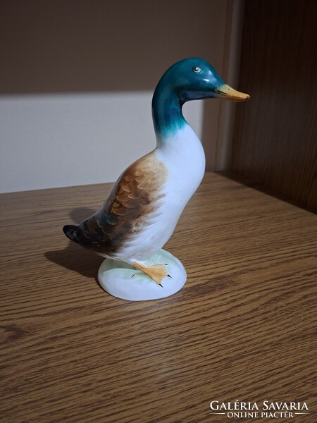 Bodrogkeresztúri kerámia nagy méretű kacsa, madár. 23 cm.