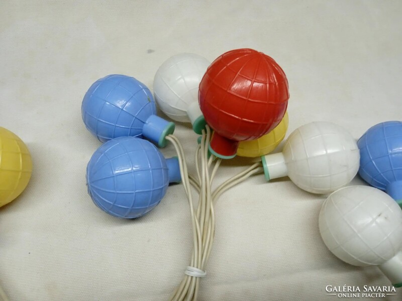 Régi, retró karácsonyfa égősor, izzósor  18 darabos,   --15--