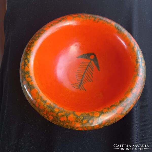 Kerámia dísztál, 13 cm