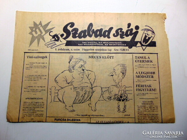 1989 augusztus 8  /  Szabad száj  /  Ssz.:  21190