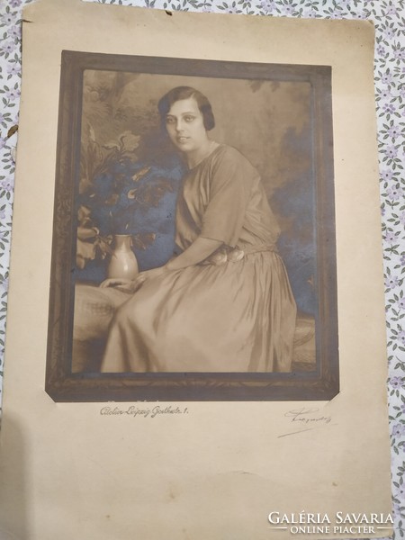 100 éves  dedikált fotó Lipcse, Leipzig 100 Jahre altes Foto