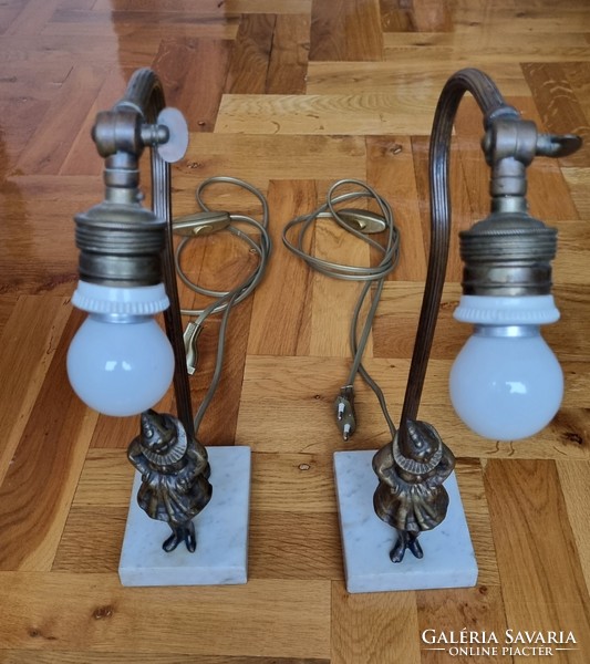 Figurális asztali vagy éjjeli szekrény lámpa párban