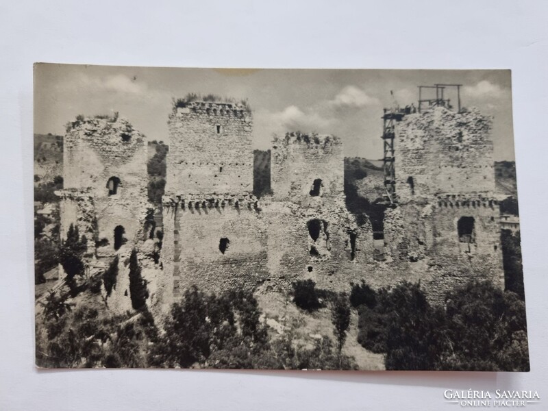 DIÓSGYŐR Várrészlet fekete-fehér régi postatiszta képeslap