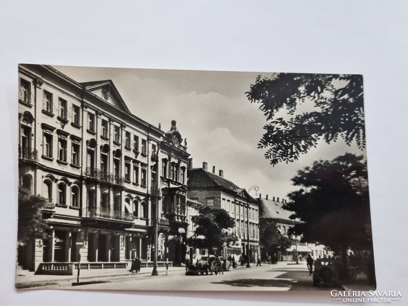 SOPRON Pannónia Szálló fekete-fehér régi postatiszta képeslap