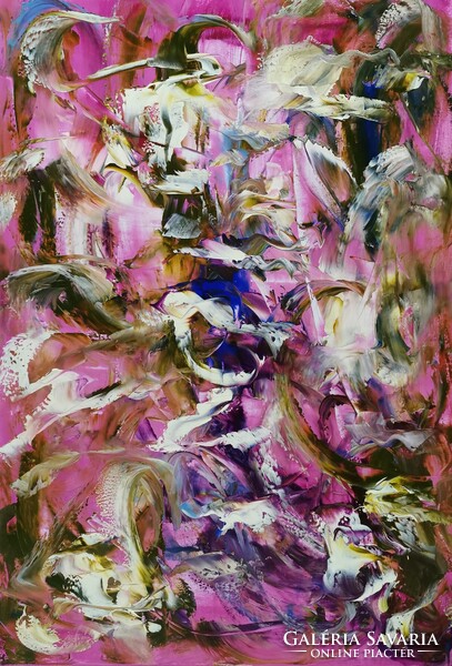 Baján Ildikó festmény 70 x 100 cm.