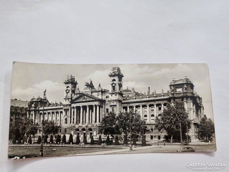 BUDAPEST Magyar Nemzeti Galéria fekete-fehér régi postatiszta MAXI képeslap