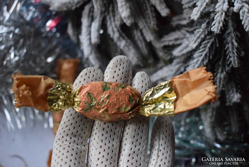 3 darab igazán Régi konzum szaloncukor  ,  karácsonyfadísz