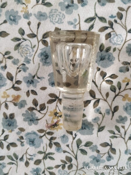 Antik kristály üvegdugó, kicsi