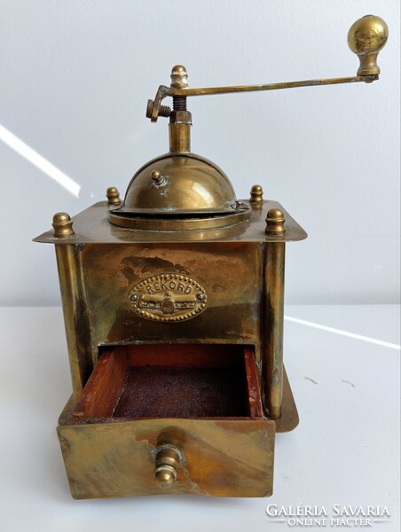 Antik réz kávédaráló