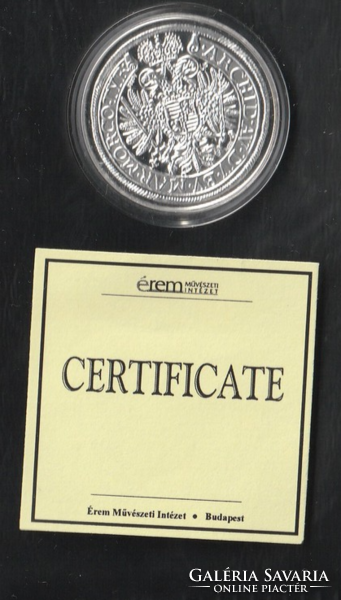 Történelmi féltallérok utánveretben I Lipót féltallérja 1662