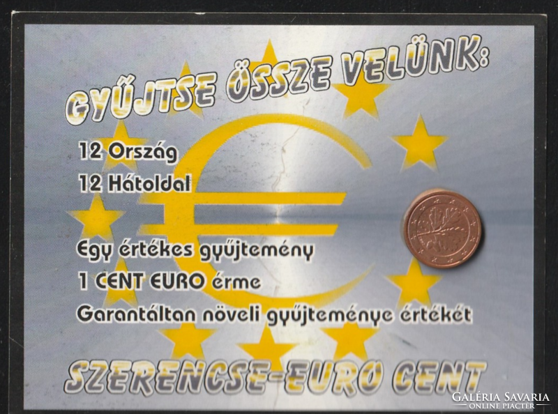 1 euro cent gyüjteményi csomagolásban. (2)