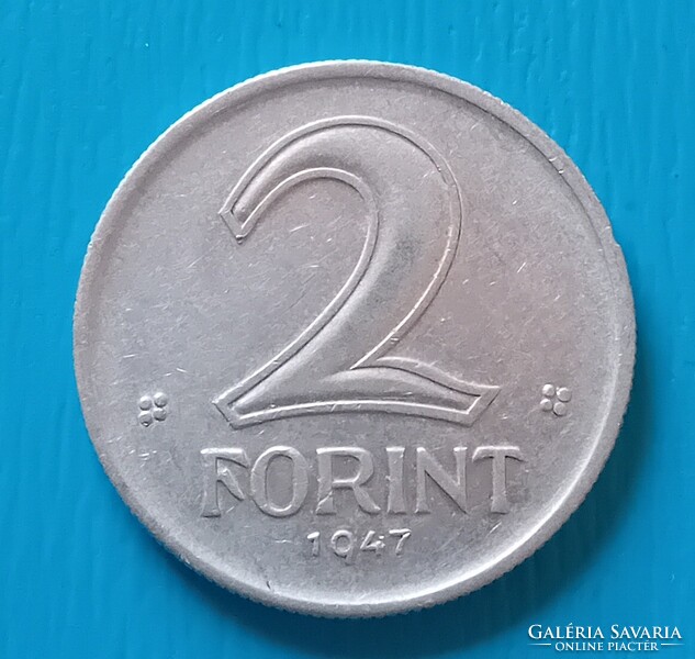 Aluminium  2 Forintos 1947 évi , nagyon szép állapotban