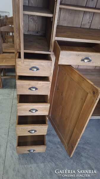 Vitrin tálalószekrény komód sokfiókos komód