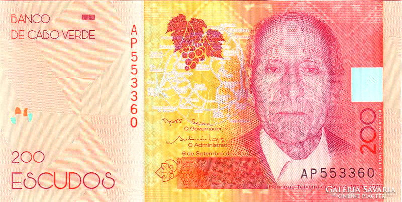 Zöld-foki Köztársaság (Cape Verde) 200 Escudos 2019 UNCJersey