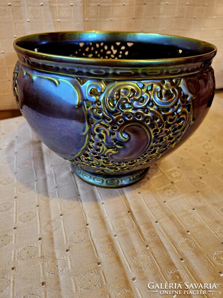 Zsolnay Eozin nagy kaspó