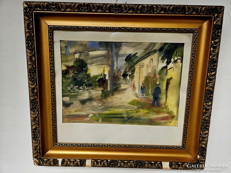 Horváth tájkép akvarell