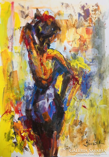 Csinibaba. Kvalitásos olaj, karton  festmény . Egy hét-egy esély, ne hagyd ki!