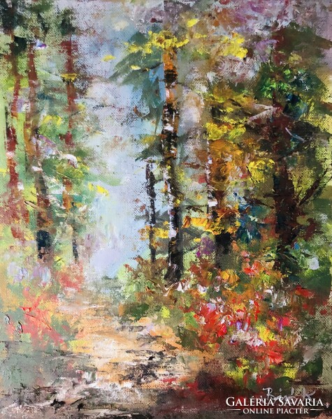 Erdei fények art by Konrad Biro. Lírai szépségű erdőbelső. Egy hét-egy esély. Ne hagyd ki!