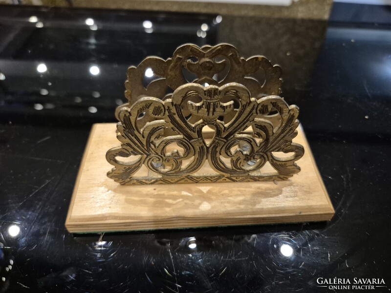 Bronz szalvéta tartó