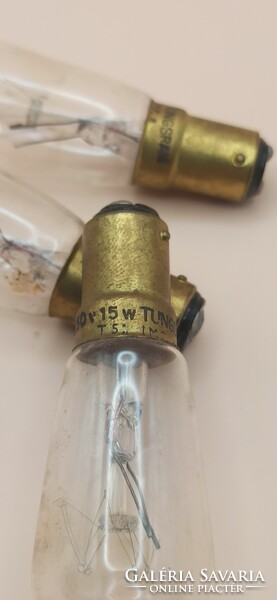 3db régi Tungsram izzó 250V 15W T5 IMP , gyűjtőknek ajánlom.
