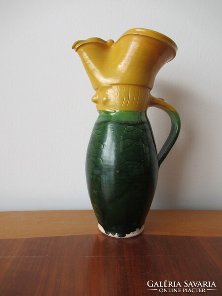 Különleges miska kancsó (Csákvár, 26,5 cm)