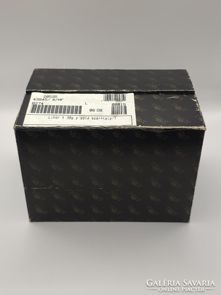 Ajka kristály ÁB biztosító talpas likőrös pohár készlet