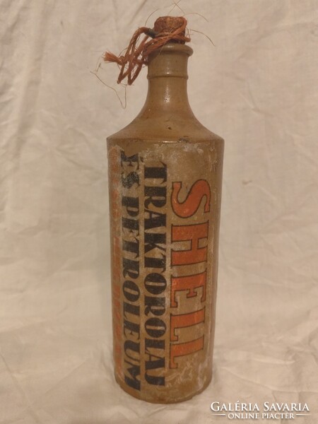 Shell felíratos sómázas petróleumos palack dekorációnak.