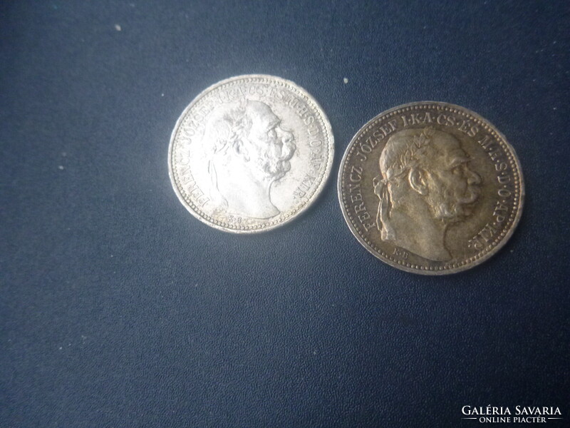 2 db ezüst 1 Korona 1915-ből  egyben eladó!
