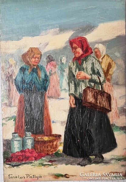 Pállya Carolus -Vásári kofák-