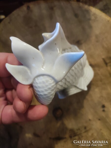 Régi herendi porcelán koi hal