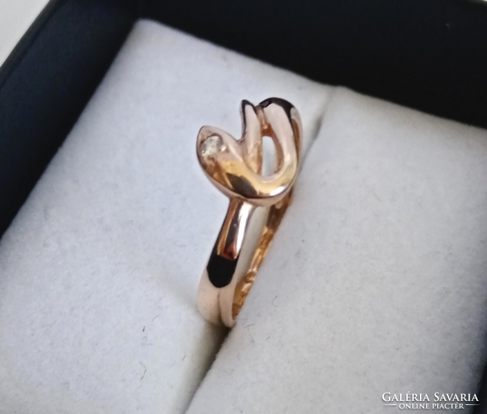 14K-os arany kígyós gyűrű kedvező áron
