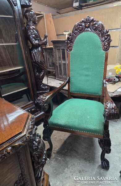 Neoreneszánsz dolgozószoba restaurált