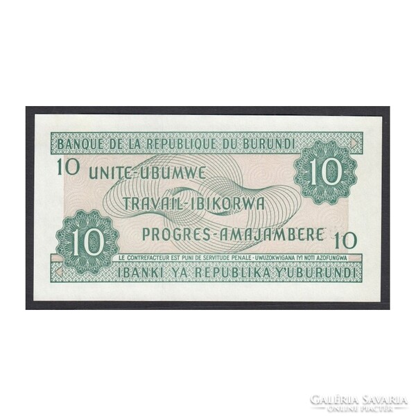 Burundi,10 francs 2005 UNC