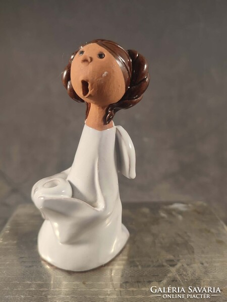 Várkonyi Maréza mázas kerámia figura 245