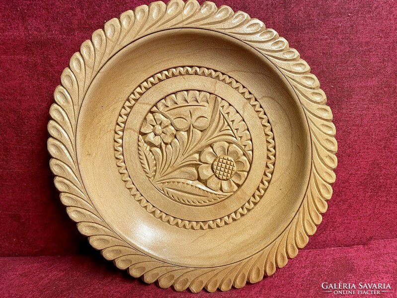 Fa fali tányér - átmérő: 17 cm