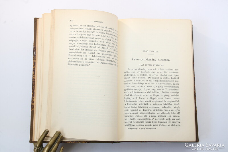 1910 Dedikált Hornyánszky Gyula  - Hippokrates A görög felvilágosodás tudománya Szép példány !!