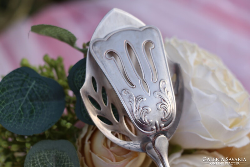 Vintage Grasoli ezüstözött süteményfogó / tortacsipesz