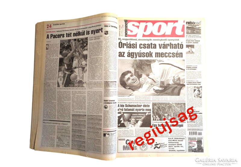 2001 május 4  /  nemzeti sport  /  EREDETI Újság - Magyar / Napilap. Ssz.:  27034