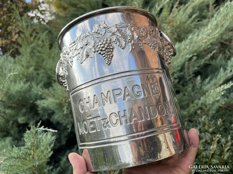 CHAMPAGNE CLUB - Moët & Chandon vintage pezsgőhűtő veder – Art Deco elegancia az 1930-as évekből