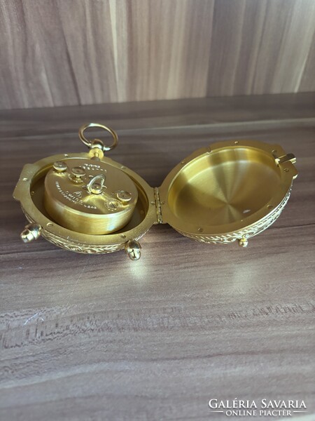 Imhof „Trianon” aranyszínű asztali óra – 1940 körül