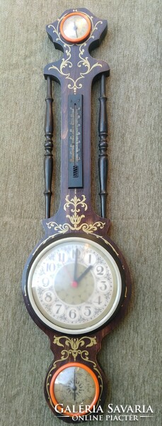Antik fa barométer - 82 cm.
