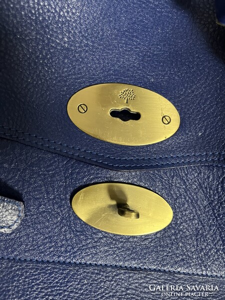 Mulberry - Alexa Pigment Blue sorszámozott női bőr válltáska