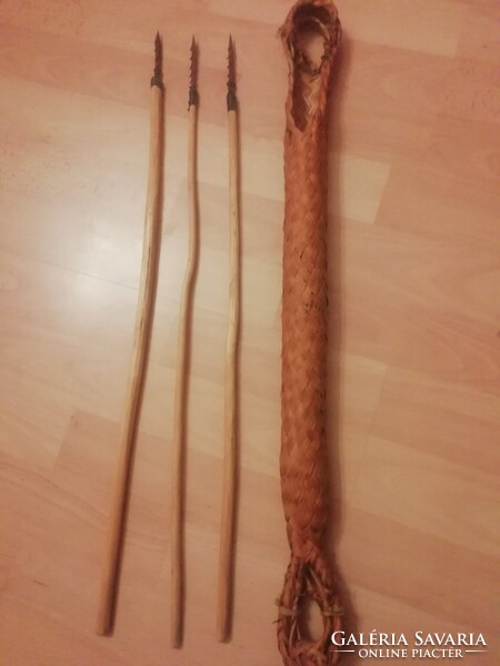 Régi nyílnak, fonott tartóban - Perui ,afrikai?