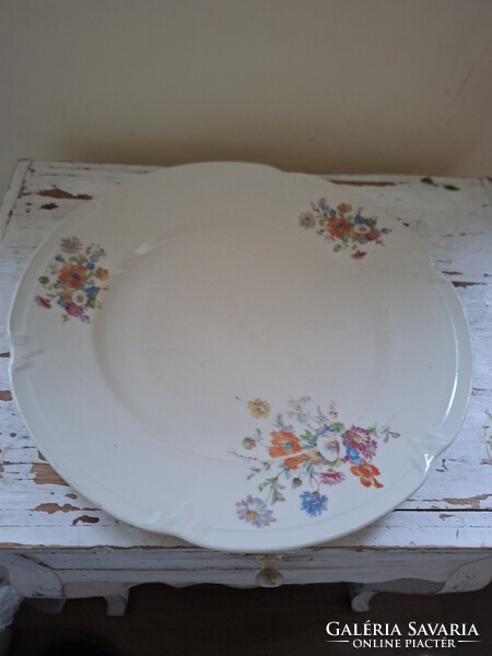 Antik régi jelzett Drasche Budapest porcelán tál